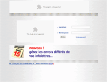 Tablet Screenshot of infolettre.fr